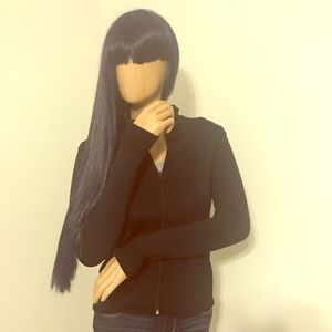 Fitted Fleece Jacket with Rhinestones